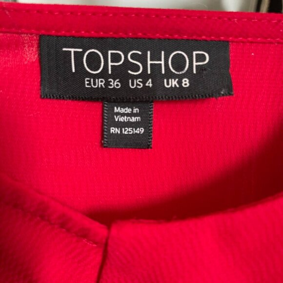 Delicate red camisole / Camisole rouge délicate - Picture 4 of 4